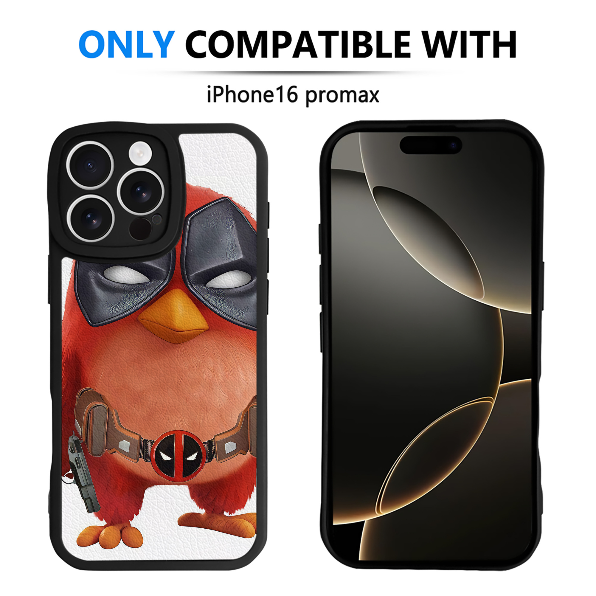 （画像用） Angry Birds アングリーバード 【iPhone 16シリーズ対応】シリコンスマホケース（レザー調） 材質：シリコン